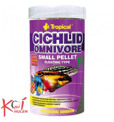 Tropisk cichlide omnivore lille pellet