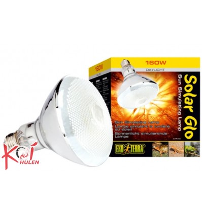 Solar Glo 160w Uva/uvb Varme & Sollys E27 Exoterra
