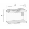 Juwel Akvarium Primo 60 Sort 2.0 61x31x37cm Ca60l